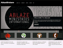 Tablet Screenshot of ablaze.org.au